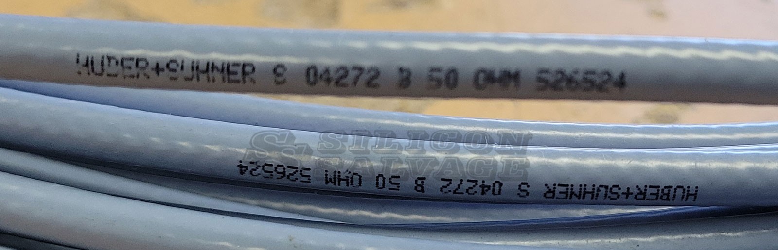 Lot of 22 HUBER+SUHNER S-Series SMA M-F Microwave Cables 18Ghz 66"