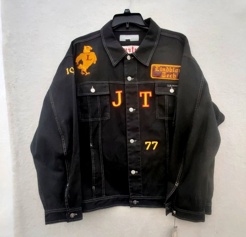 Iceberg Italy XXL Denim Jacket Lindblom Tech Centennial Embroidered 6124 image 16