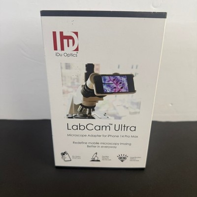 iDu Optics LabCam Ultra Microscope Adapter for iPhone 14 Pro Max 15X Mag White