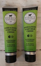 VERBENA CREAM Dionis- Goat Milk Skin Care Hand Body Cream 3.3 Oz Lot Of 2