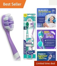 Butter On Gums Toothbrush - 8000 Softex Bristles for Sensitive Gums, 2 Pack
