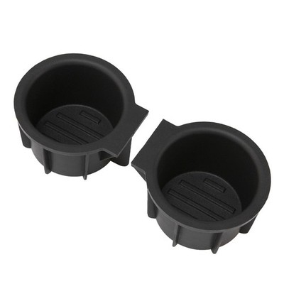1 Pair Front Center Console Cup Holder Rubber Insert For 2009-2014 Ford F-150