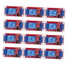 12pcs DC 12V Relay Module 1 Channel Relay Board with Optocoupler Support
