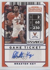 2020 Panini Contenders Draft Picks Game Ticket Purple 67/99 Braxton Key #132 md3
