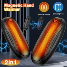 2 Pack Hand Warmers 4000MAH Rechargeable Magnetic Electric Hand Warmer Poratable
