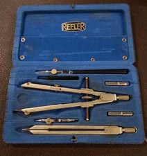 Vintage Riefler G1 Sinus Drafting Set – German Precision Drawing Tools, Blue...
