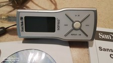 Vintage SanDisk Sansa m240 1GB Digital Media MP3 Player Silver; as is