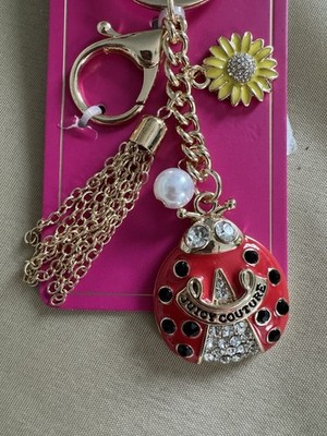 Juicy couture Rhinestone Ladybug Keychain Bag charm