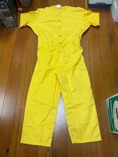 Yellow Jail Inmate Jumpsuit Halloween Costume New condition size 4XL