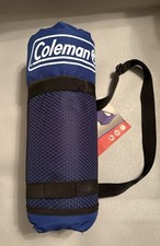 Coleman Blue Padded Stadium Bleacher Seat Chair Cushion  Rolls Up  NEW