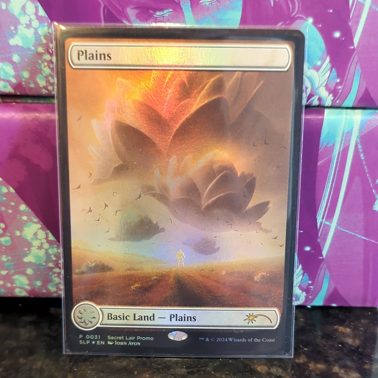 MTG Plains (0031) *FOIL* MagicCon Secret Lair Lotus Land MT/NM John Avon