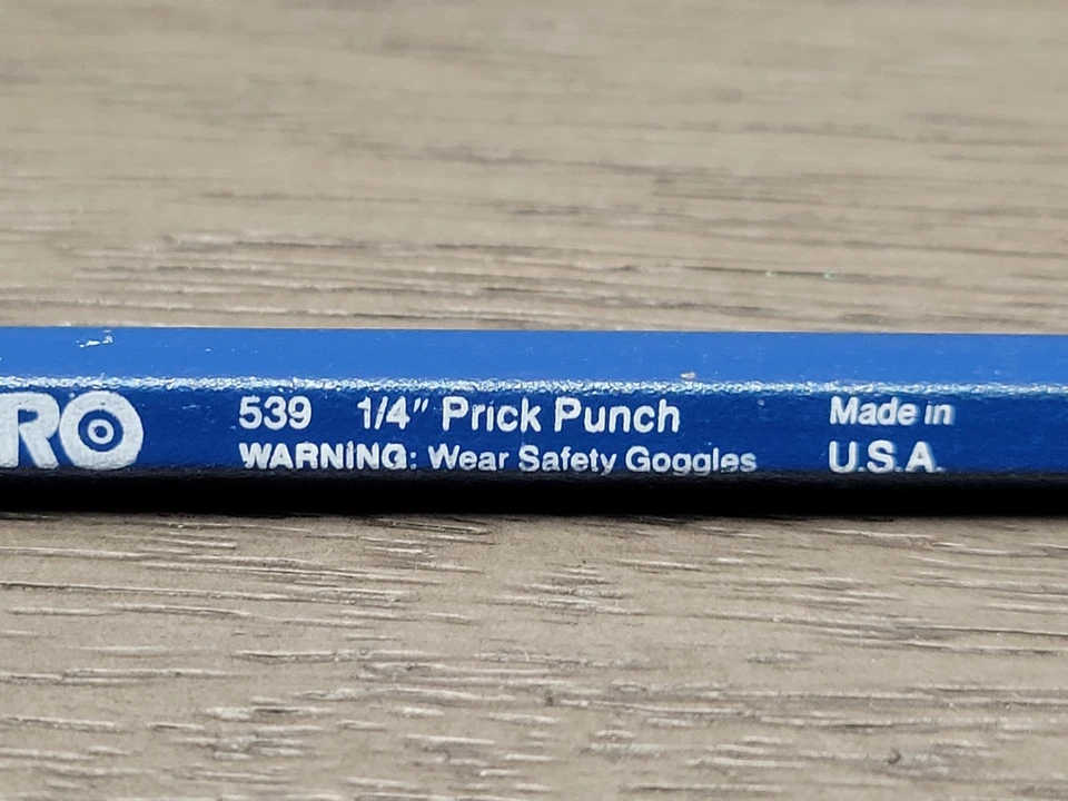 Dasco Pro 1/4 pulg. Punzón de punción de acero de alto carbono de 4 pulgadas 1 pieza Foto 3 de 4