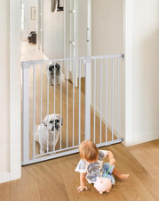 36" Extra Tall Baby Gate for Stairs Doorways, Fits Openings 29.5" to 46" Wide, A