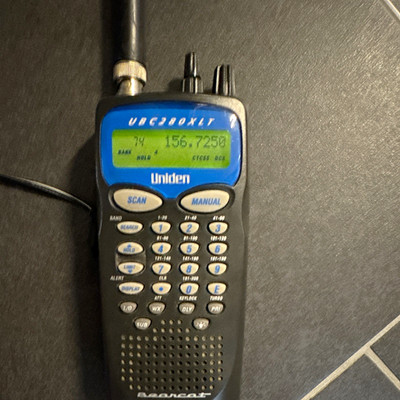 Uniden Bearcat UBC280XLT, Funkscanner Handscanner, Schwarz/Blau