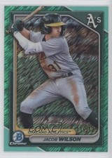 2024 Bowman Chrome Prospects Aqua Shimmer Refractor 119/125 Jacob Wilson 1ha9