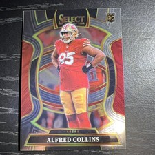 2025 Panini Select #17 Alfred Collins Concourse (RC) - 49ers