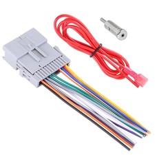 ABS Stereo Radio Wiring w/ Antenna Adapter Harness For Chevrolet / Buick / GMC