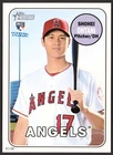 2018 Topps Heritage 5x7 Team Color Swap Variations #600 Shohei Ohtani /49 ANGELS