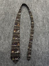 Men s Looney Tunes Mania Vintage 90s Paisley Cartoon Neck Tie Business Casual