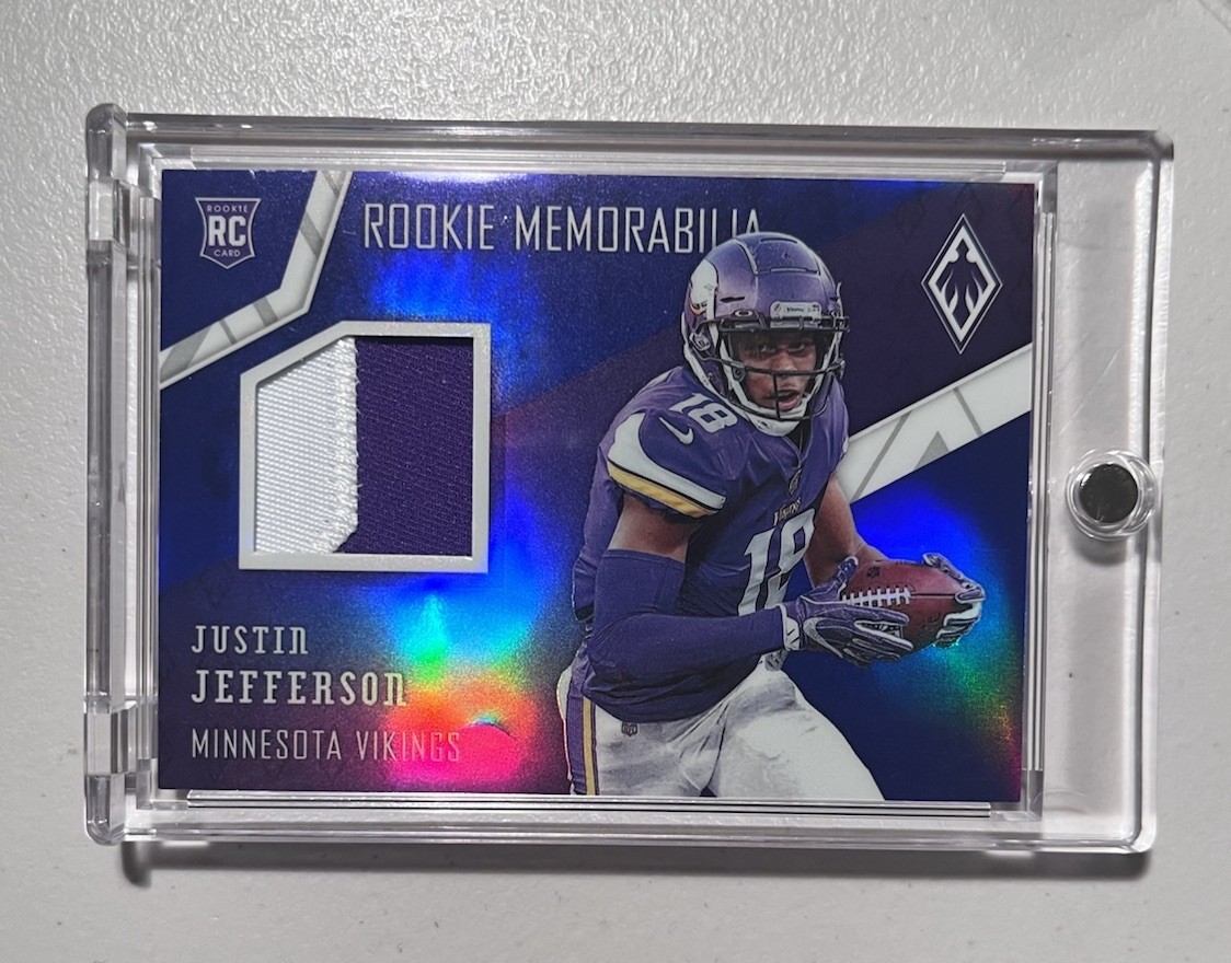 Panini 2020 Phoenix Justin Jefferson Vikings Rookie Memorabilia RC /35 #11