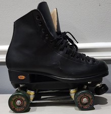 vtg Riedell Quad Roller Skates 101A With 57mm Powell Bones Elite Wheels Men s 10