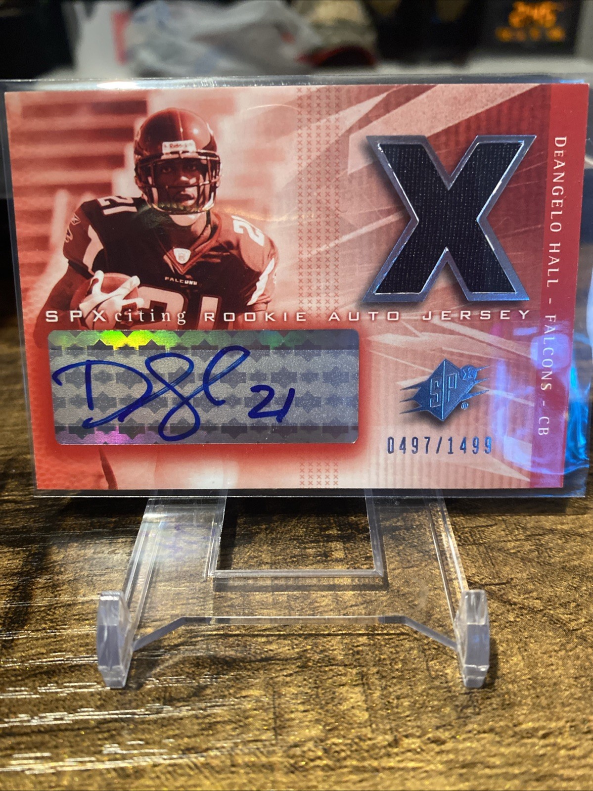 DeAngelo Hall Spx #196 Signed Jersey