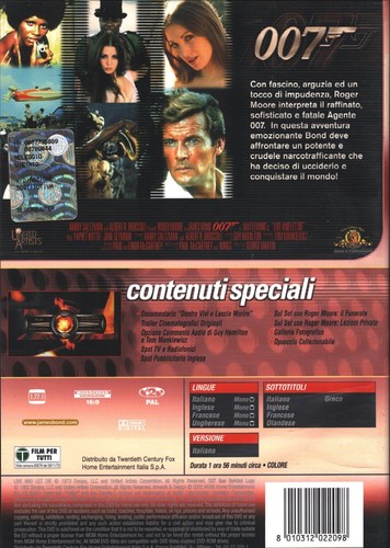 Vivi e lascia morire. 007 James Bond Edizione Speciale. DVD in italiano - 第 2/2 張圖片