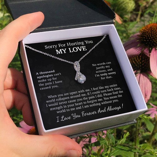 I’m Sorry Necklace Gift, Apology Gift For Her, Forgiveness Gift - Picture 9 of 9