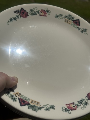 5 Corelle Garden Home Birdhouses Dinner Plates 10 1/4" Diameter Discontinued - Picture 2 of 7