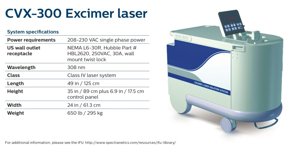 Lot of two Philips Spectranetics Coronary CVX-300 Excimer Laser PM