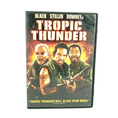 Tropic Thunder (DVD, 2008) Ben Stiller Robert Downey Jr Jack Black