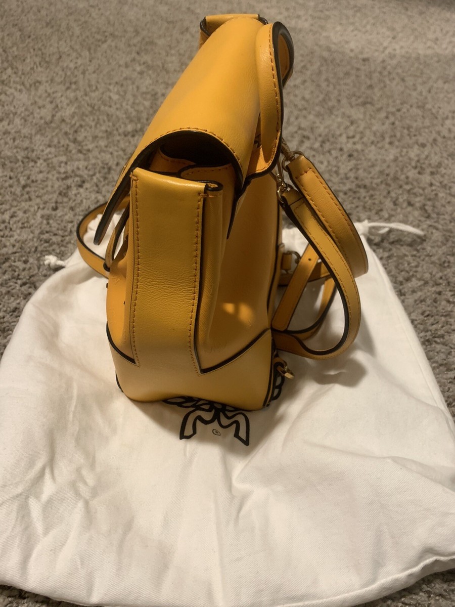 MCM Backpack Claudia Studs Small Yellow | eBay display picture 1