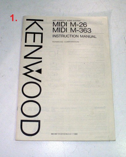 Assorted SONY KENWOOD NATIONAL AV User Manuals - Picture 2 of 5