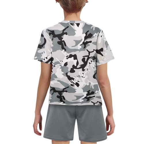 Kids Boys Short Sleeve Camouflage Print Top with Shorts for Soccer Basketball - Picture 12 of 24