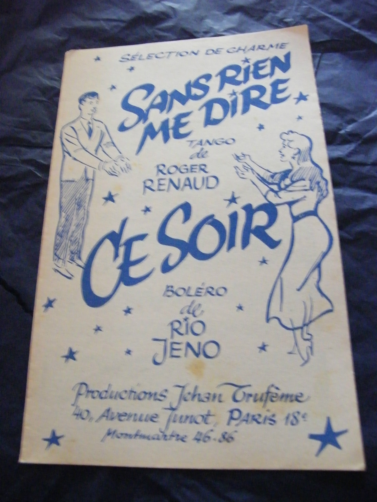 Partition Sans Rien Me Dire By Roger Renaud This Evening From Rio Jeno