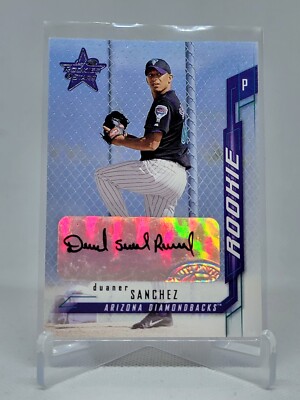 2001 Leaf Rookies and Stars Autographs Baseball Card #185 Duaner Sanchez E1A