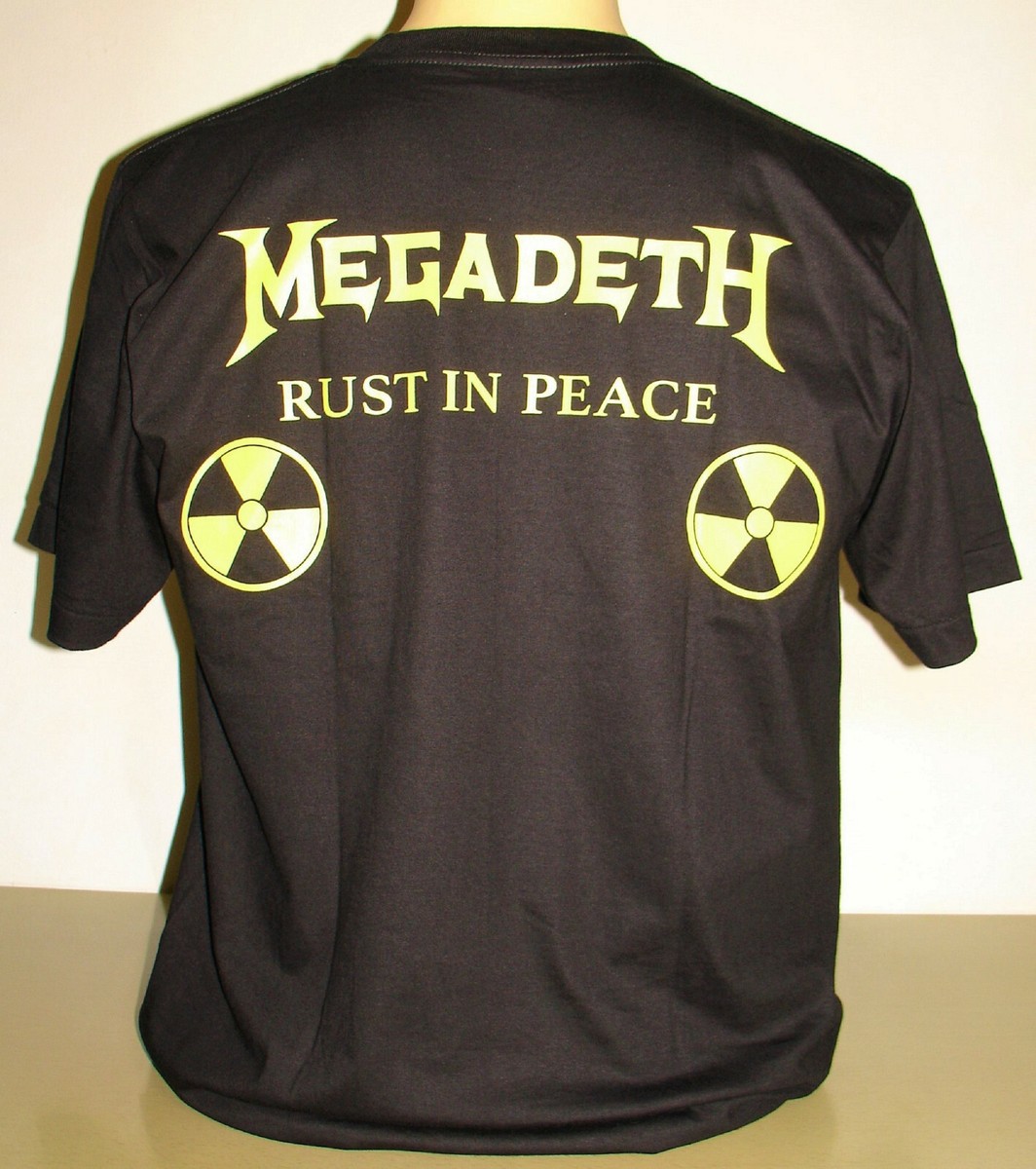 Megadeth Rust In Peace T-Shirt Size S M L XL 2XL 3XL Thrash