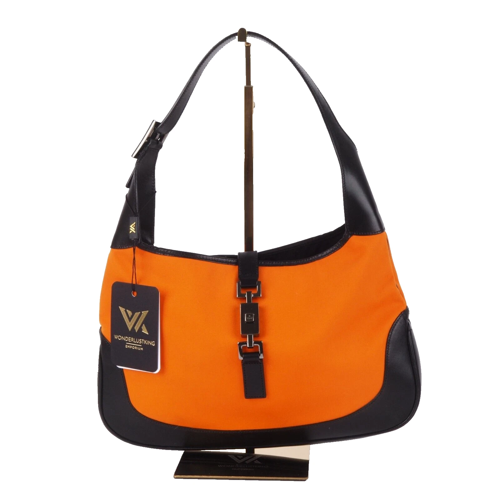 Sac créateur GUCCI Jackie Classic textile orange 3306 Hobo luxe OP :
