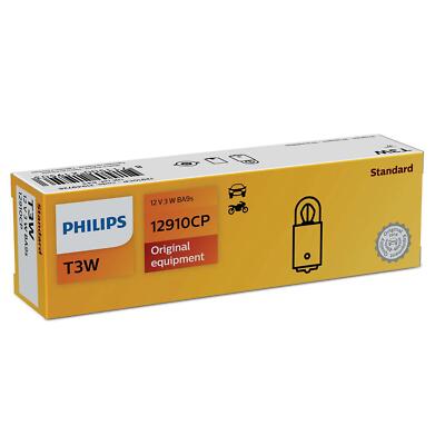 10x Philips Standard T3W 3W 12V Autolampen Glühlampen Glühbirnen