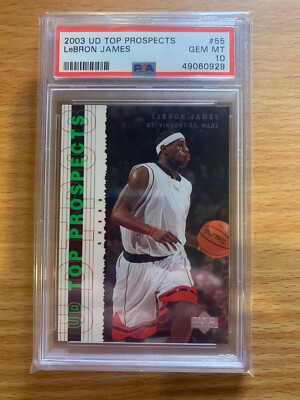 Lebron James - 2003 Upper Deck UD Top Prospects #55 Rookie RC PSA 