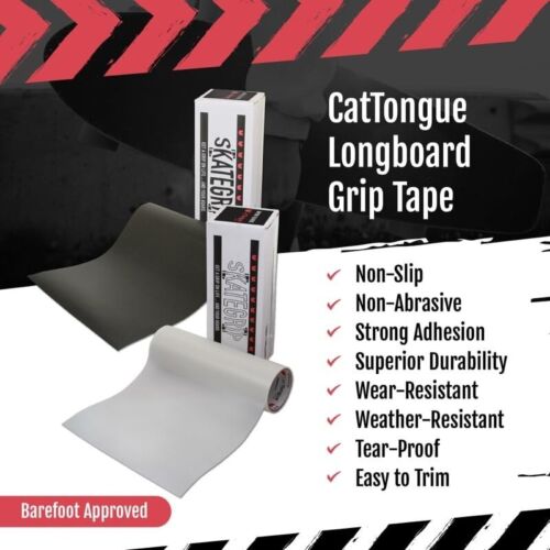 Longboard Grip Tape by – Non-Abrasive Longboard Skateboard Grip Tape Roll, He... - Picture 4 of 8