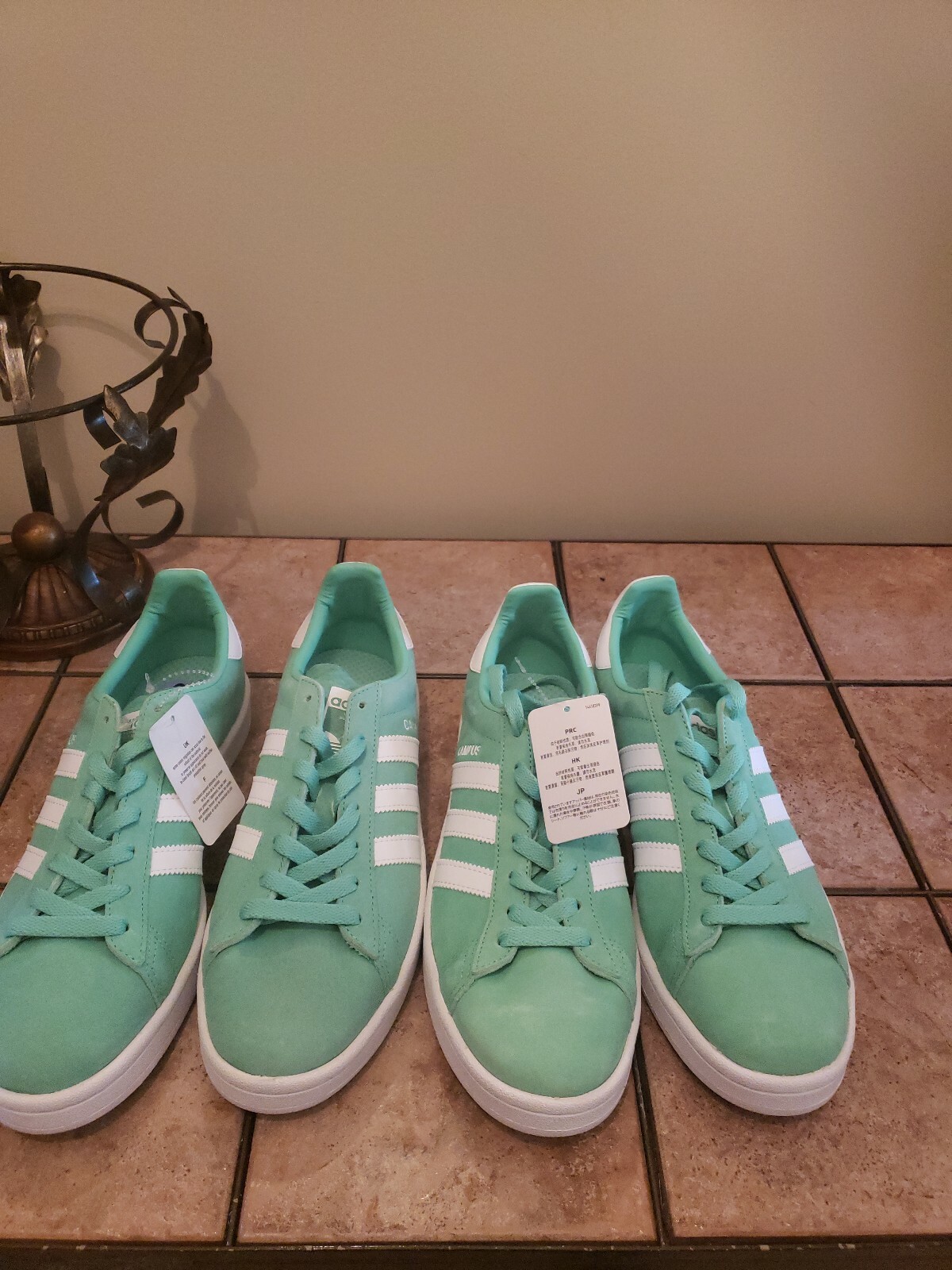 adidas campus green glow