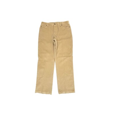 Rafaella Straight Leg Women's size 8P Beige Corduroy Pants