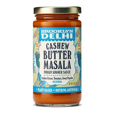 Brooklyn Delhi Cashew Butter Masala Indian Simmer Sauce 12 Ounce