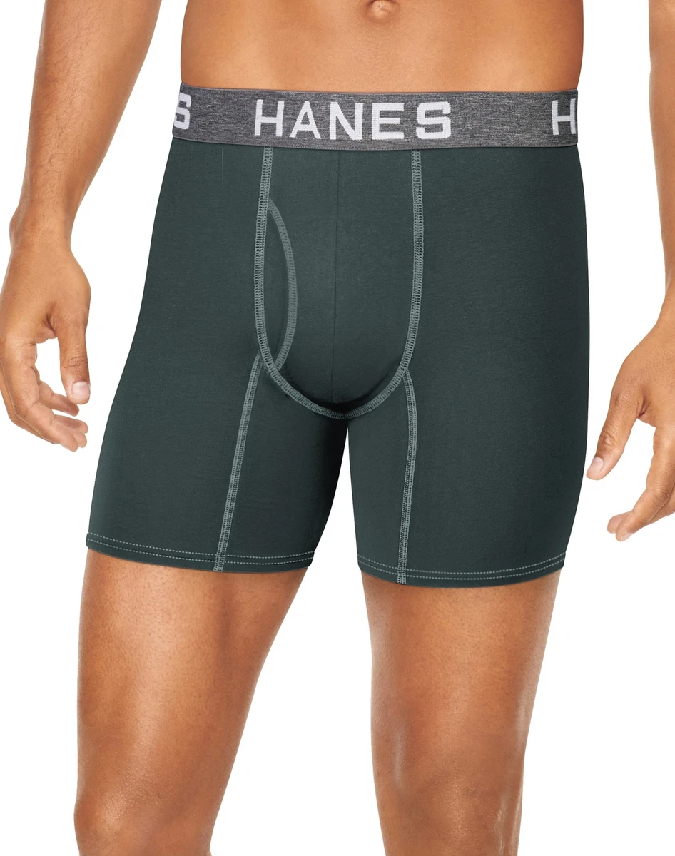 Hanes Ultimate Men's Stretch Cotton Brief Underwear, Moisture