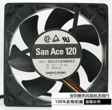 Sanyo 12025 12CM 9G1212H4D03 12V 0.31A 3-wire chassis cooling fan