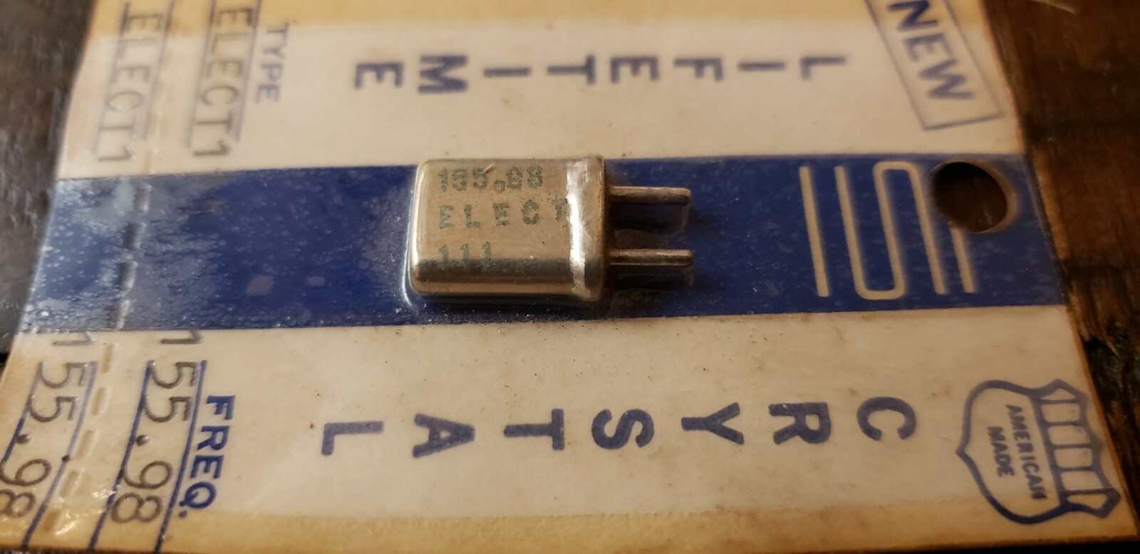 LIFETIME CRYSTAL Type ELECT111 Freq. 155.98 CB Radio Scanner Walkie