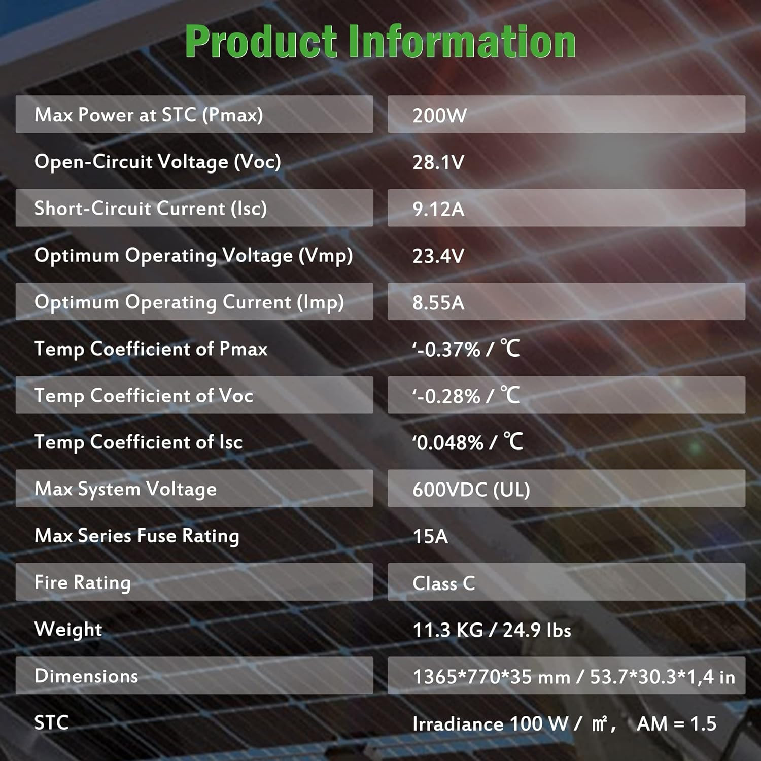 Bifacial 400 Watt Solar Panel 12V 10BB Monocrystalline Solar Panels High Efficie