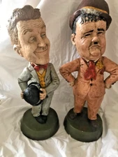 large and heavy LAURAL AND HARDY FIGURINES