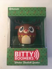 Holiday Bitty Boomer Wireless Bluetooth Speaker Reindeer Portable